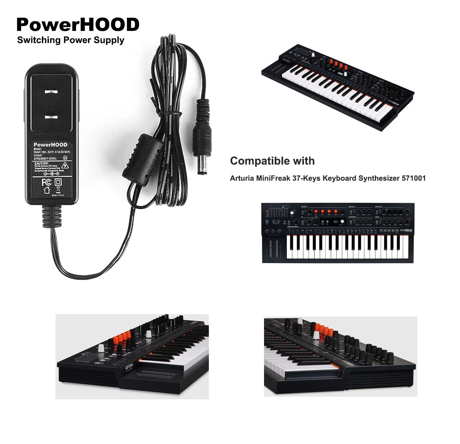Arturia MiniFreak TypeC電源変換付き Amazon.com: 12V Adapter for Arturia MiniFreak 37-Keys Keyboard
